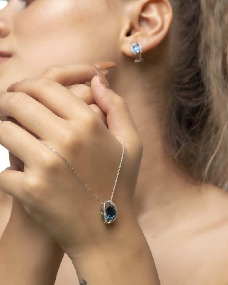 Pırlantalı London Topaz 1,86 Karat - Görsel 3