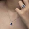 Pırlantalı Safir Kolye 1,71 Karat